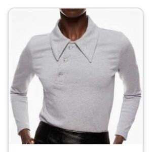 Tibi  perfect shrunk polo shirt size small